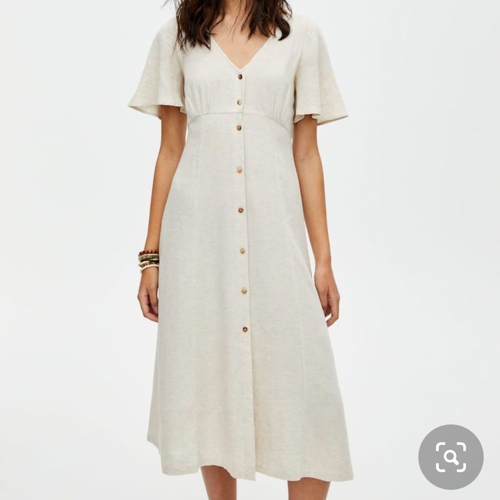 ASOS Linen Midi Dress NWOT